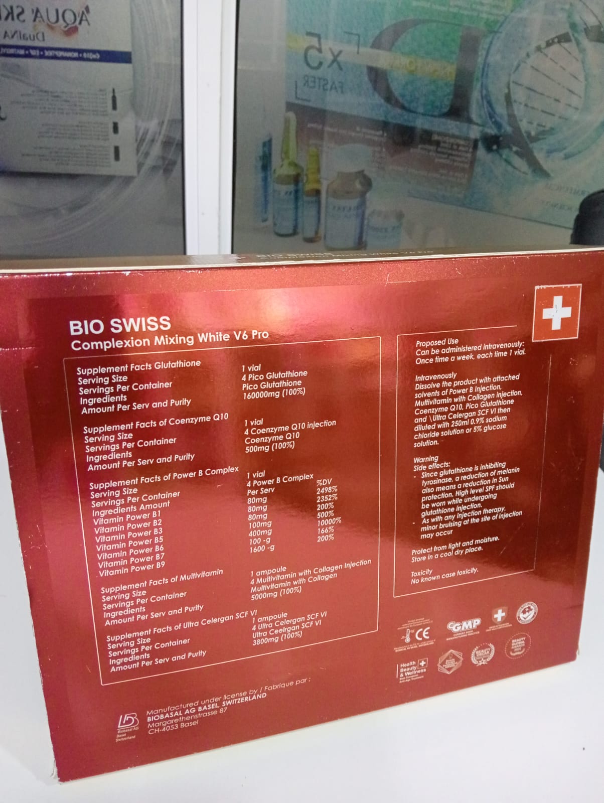BIO SWISS - MIXING WHITE V6 PRO Pico Glutathione 160000mg - Image 4