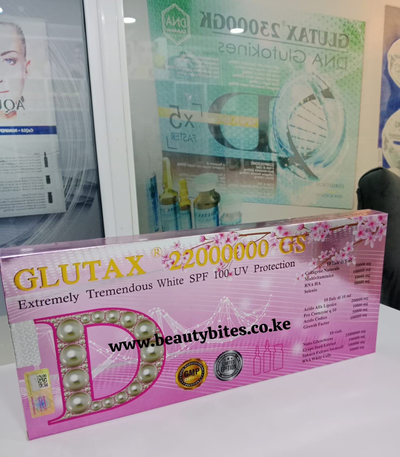 GLUTAX 22000000 GS Extremely Tremendous White SPF 100+ UV Protection. - Image 4