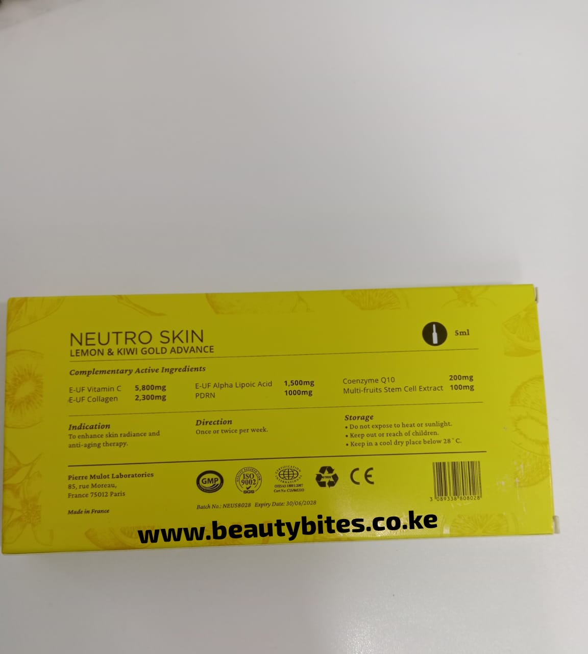 NEUTRO SKIN LEMON & KIWI GOLD ADVANCE Skin Radiance +Anti Aging +Instant Whitening - Image 5