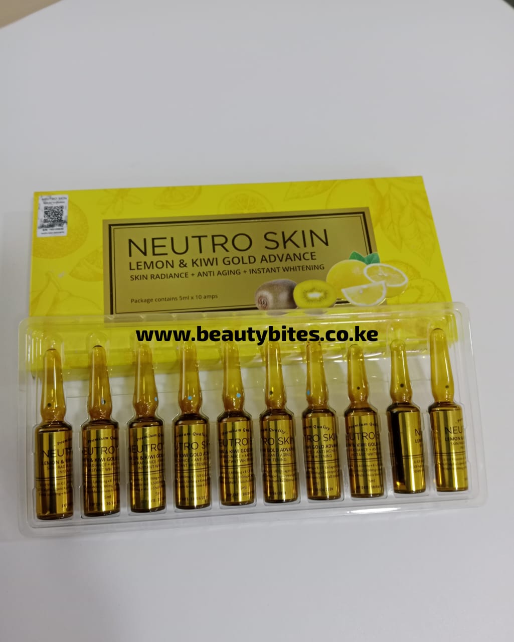 NEUTRO SKIN LEMON & KIWI GOLD ADVANCE Skin Radiance +Anti Aging +Instant Whitening