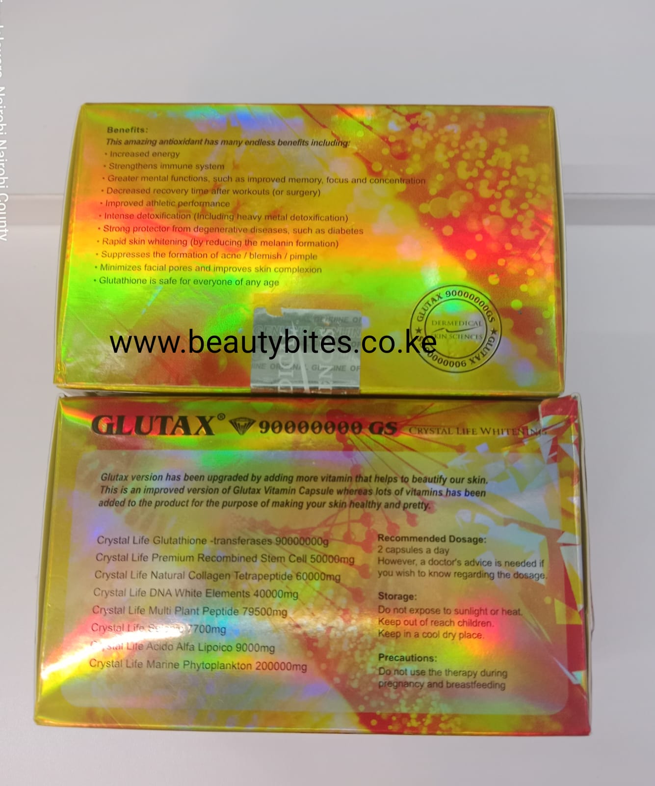 GLUTAX 90000000GS CRYSTAL LIFE WHITENING CAPSULES - Image 2